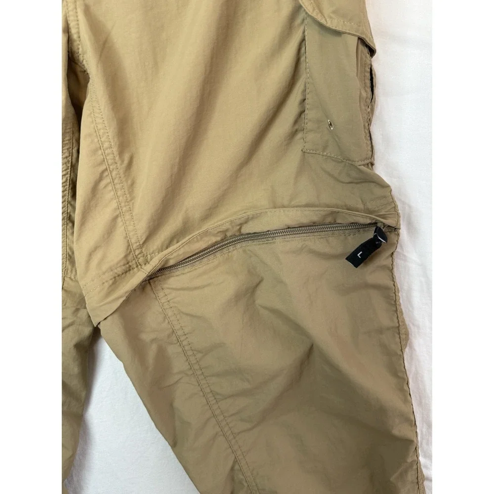 Magellan Outdoors Fish Gear Men's Zip-Off Cargo Pants Water Repellent Size L Tan